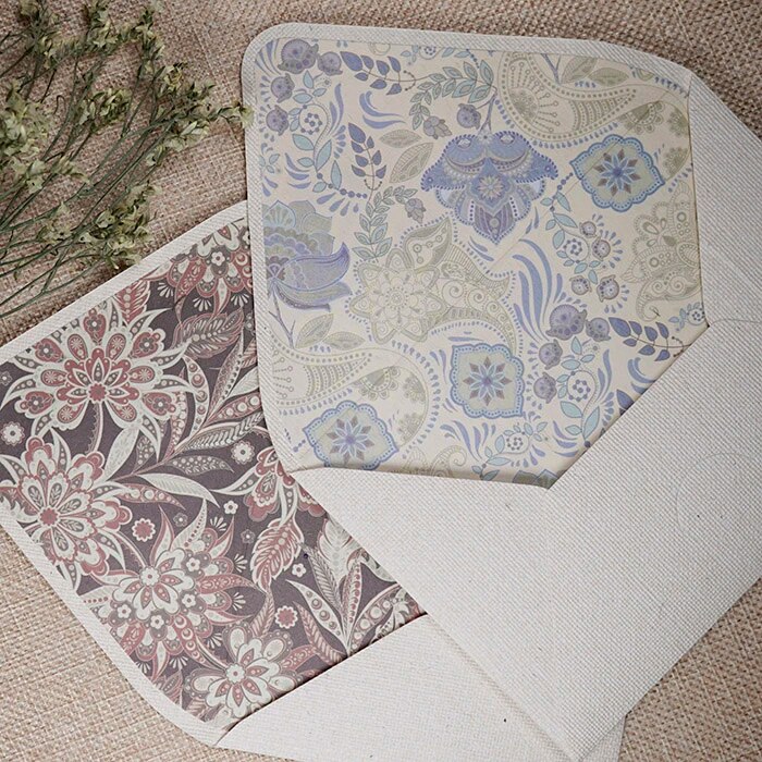  3Pcs Mix Random Linen Paper Wallet Envelopes